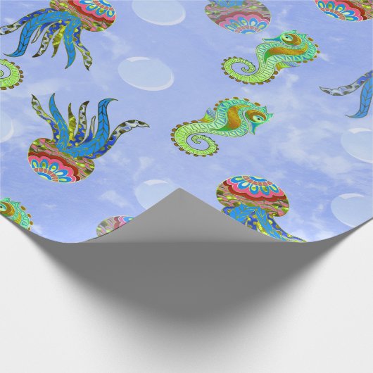 Blasen Geschenkpapier (Ecke)