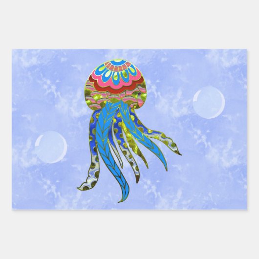 Blasen Geschenkpapier Set (Vorderseite)