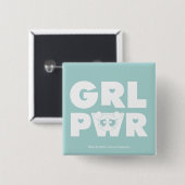 Blasen: Girl-Power Button (Vorne & Hinten)