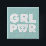Blasen: Girl-Power Button<br><div class="desc">Die Powerpuff-Girls | Abkürzung "GRL PWR" mit Blasen!</div>