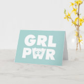 Blasen: Girl-Power Karte (Gelbe Blume)