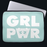 Blasen: Girl-Power Laptopschutzhülle<br><div class="desc">Die Powerpuff-Girls | Abkürzung "GRL PWR" mit Blasen!</div>
