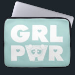 Blasen: Girl-Power Laptopschutzhülle<br><div class="desc">Die Powerpuff-Girls | Abkürzung "GRL PWR" mit Blasen!</div>