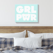 Blasen:Girl-Power Leinwanddruck (Insitu (Schlafzimmer))