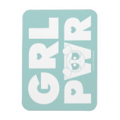Blasen: Girl-Power Magnet (Vertikal)