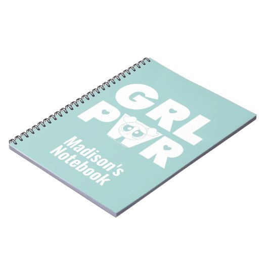 Blasen: Girl-Power Notizblock (Linke Seite)