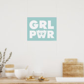 Blasen: Girl-Power Poster (Küche)