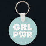 Blasen: Girl-Power Schlüsselanhänger<br><div class="desc">Die Powerpuff-Girls | Abkürzung "GRL PWR" mit Blasen!</div>