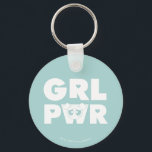 Blasen: Girl-Power Schlüsselanhänger<br><div class="desc">Die Powerpuff-Girls | Abkürzung "GRL PWR" mit Blasen!</div>