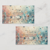 Blasen Glitzer Hintergrund Visitenkarte (Vorne/Hinten)