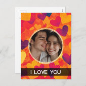 Blasen Herz Feiertagspostkarte (Vorne/Hinten)