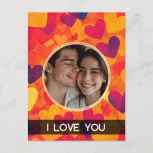 Blasen Herz Feiertagspostkarte