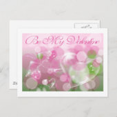 Blasen Herz und Schmetterling Valentine Postkarte (Vorne/Hinten)