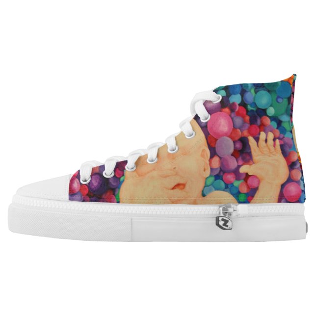 Blasen Hoch-geschnittene Sneaker (Linker Schuh Außenseite)