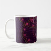 Blasen im Dunkeln lila Kaffeetasse (Links)