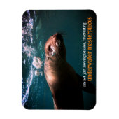 Blasen im Meer unter Wasser Magnet (Vertikal)