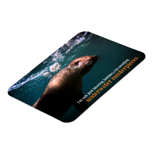 Blasen im Meer unter Wasser Magnet (Linke Seite)