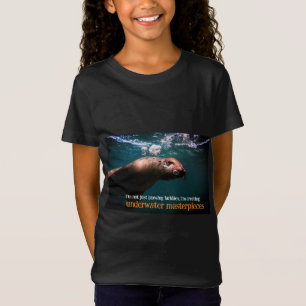 Blasen im Meer unter Wasser T-Shirt