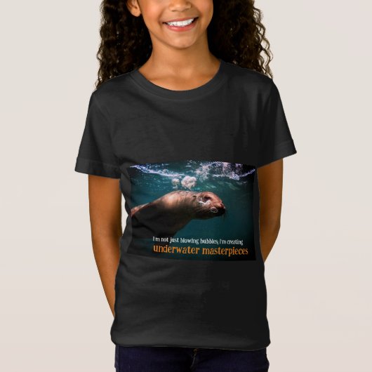 Blasen im Meer unter Wasser T-Shirt (Vorderseite)