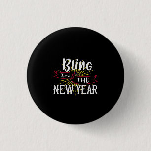 Blasen im neuen Jahr Button