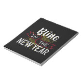 Blasen im neuen Jahr Notizblock (Rotiert)