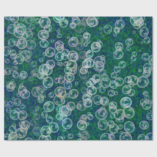 Blasen im Wasser Geschenkpapier (Flach)