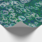 Blasen im Wasser Geschenkpapier (Ecke)