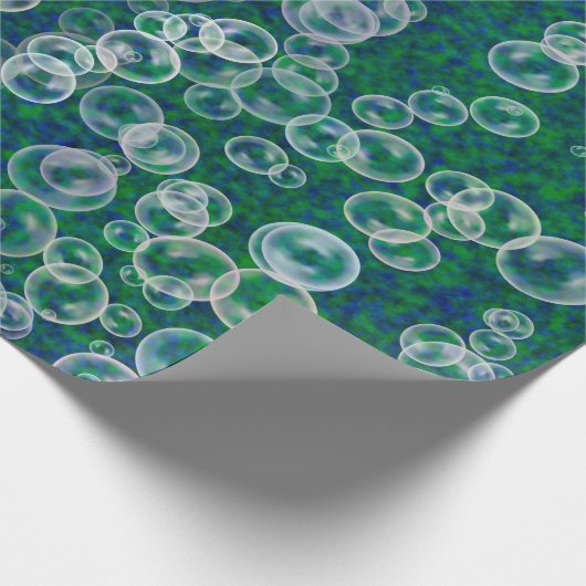 Blasen im Wasser Geschenkpapier (Ecke)