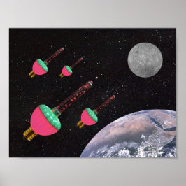 Blasen im Weltraum Poster