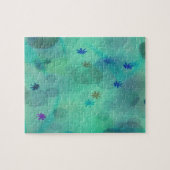 Blasen in Aquamarin Puzzle (Horizontal)