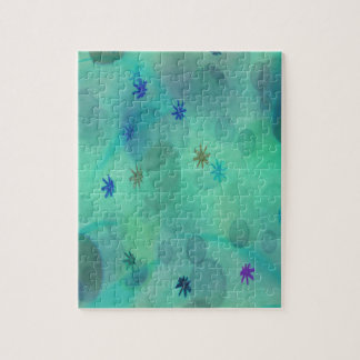 Blasen in Aquamarin Puzzle