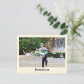 Blasen in Barcelona Spanien Postkarte (Stehend Vorderseite)