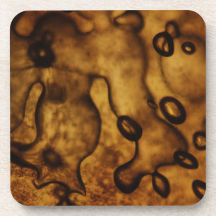 Blasen in Bernstein gefroren Untersetzer