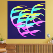 Blasen in der Windseeschlacht Leinwanddruck (Insitu (Wohnzimmer))