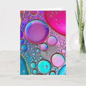 Blasen in flüssiger Form Karte (Vorderseite)