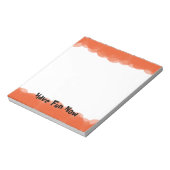 Blasen in Orange Notizblock (Rotiert)