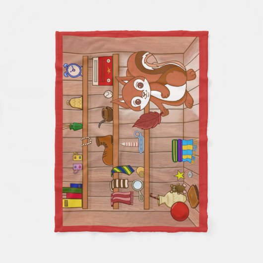 Blasen in seinem Laden Fleecedecke (Vorderseite)