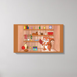 Blasen in seinem Laden Leinwanddruck