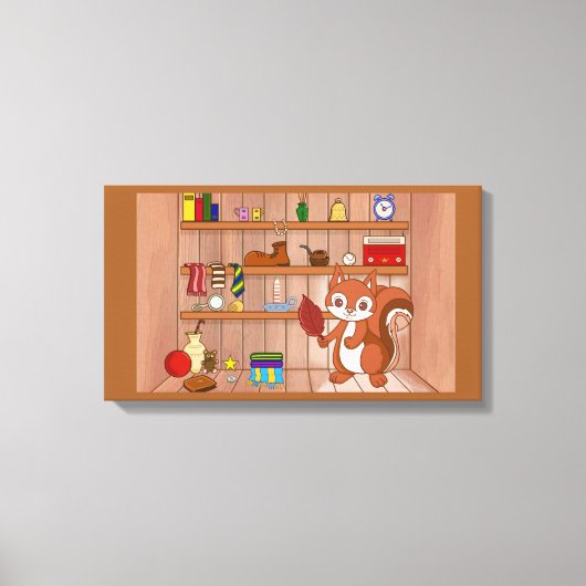 Blasen in seinem Laden Leinwanddruck (Vorderseite)