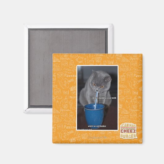 Blasen in unserer Milch Magnet (Vorderseite/Rückseite)