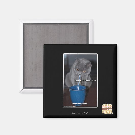 Blasen in unserer Milch Magnet (Vorderseite/Rückseite)