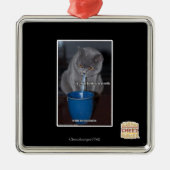 Blasen in unserer Milch Ornament Aus Metall (Vorne)