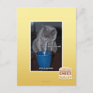 Blasen in unserer Milch Postkarte
