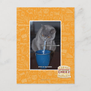 Blasen in unserer Milch Postkarte