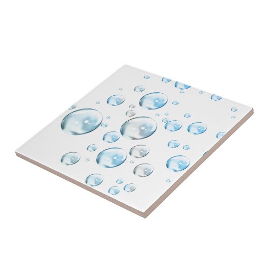 Blasen in Weiß Fliese (Seite)