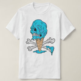 Blasen-Kaugummi-Eiscreme-Treibschädel T-Shirt