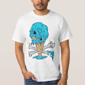Blasen-Kaugummi-Eiscreme-Treibschädel T-Shirt (Vorderseite)