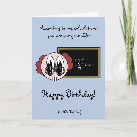 Blasen-Knirps-Prof Karte (Vorderseite)