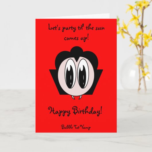 Blasen-KnirpsVamp Karte (Gelbe Blume)