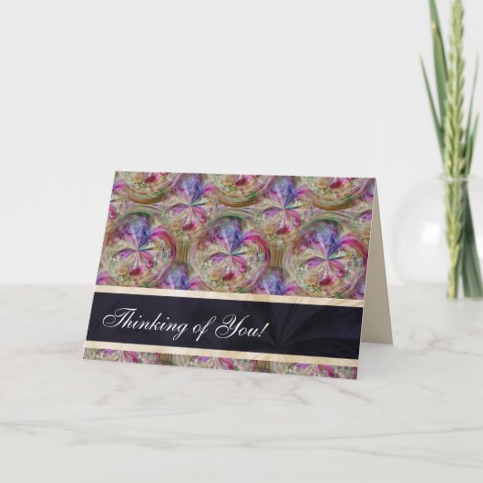 Blasen kopieren das personalisierte Denken an Sie Karte (Vorderseite)